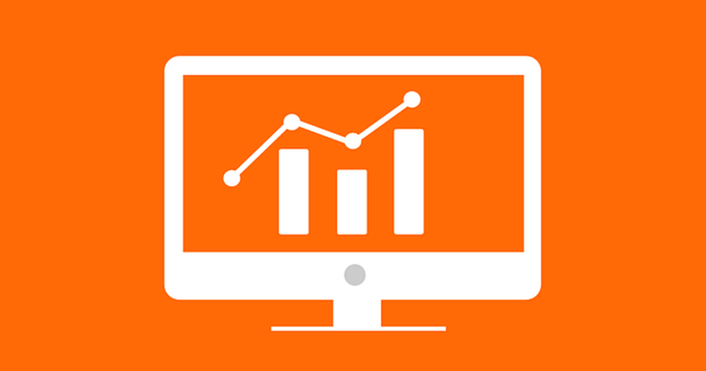 Analytics on computer desktop