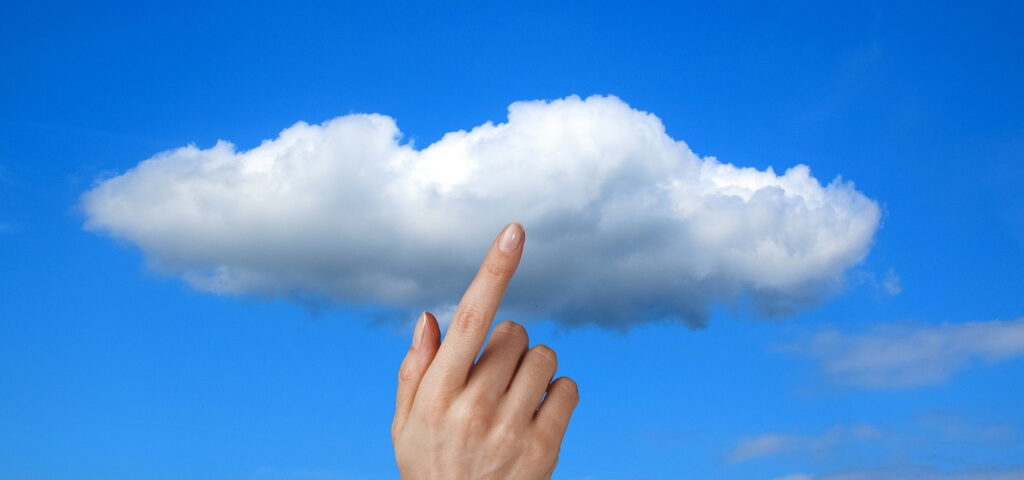 Finger Clicking on a Cloud