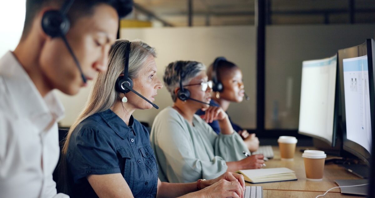 Contact center operations director presenting ROI model for AI quality assurance and conversation analytics investment to CFO using ChorusCX cost and compliance data
