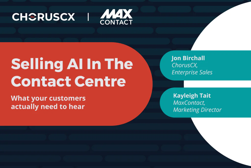 contact center leaders reviewing AI adoption benchmark data during a ChorusCX webinar