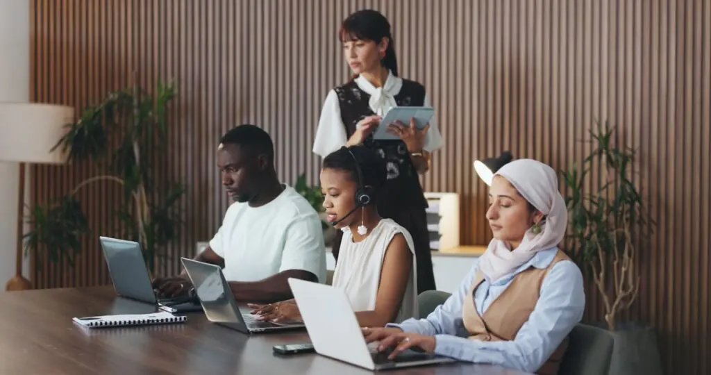 product manager reviewing speech analytics feedback surfaced from customer support calls