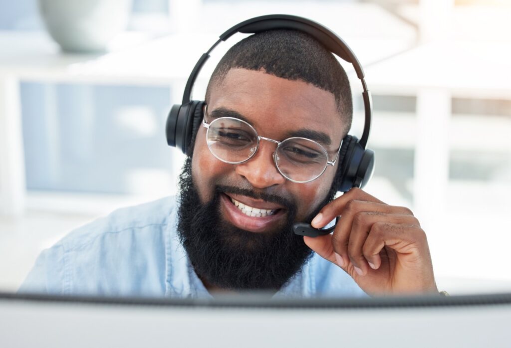 Contact center AI dashboard showing quality scores, sentiment, and real-time agent guidance